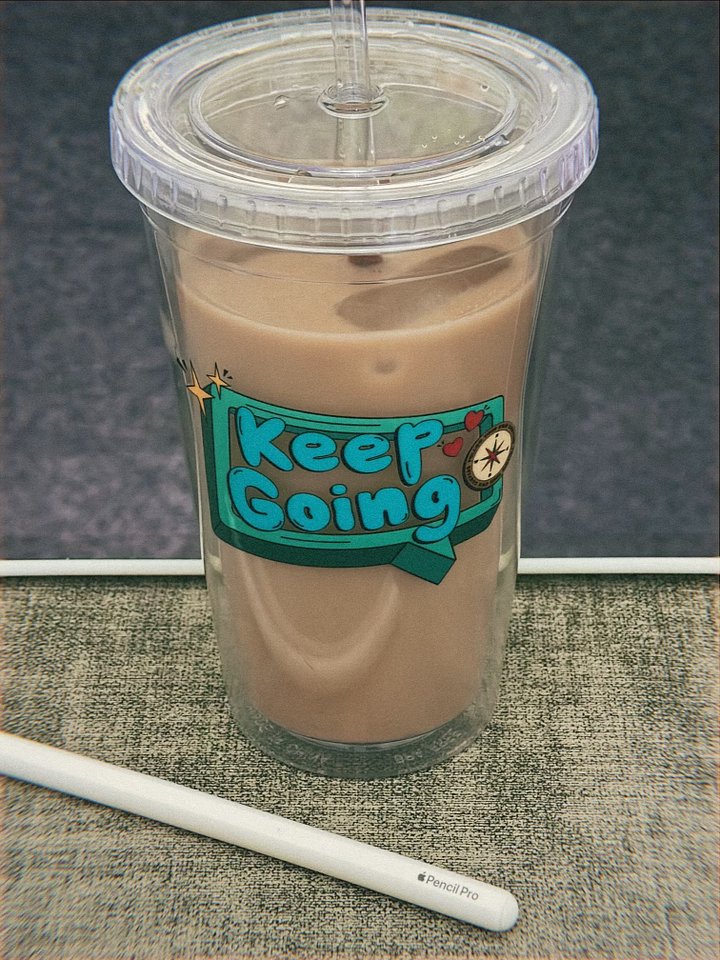 keep going ♡ clear cup product image (1)