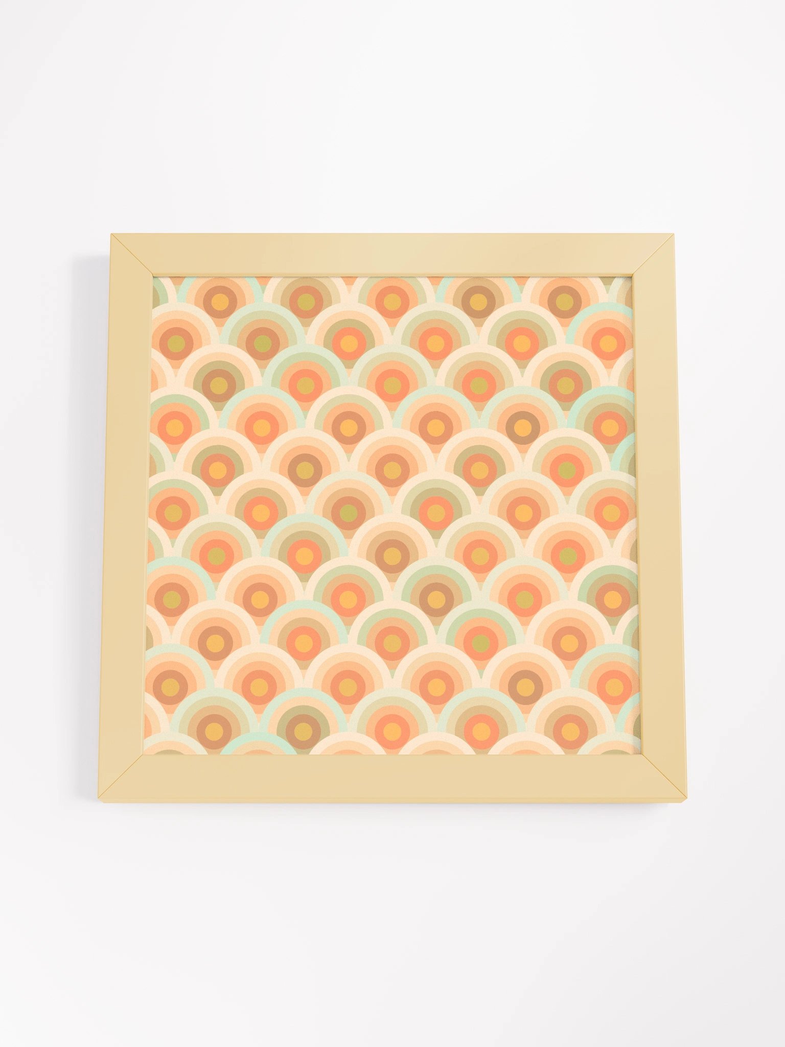 Retro-Inspired Overlapping Semicircle Art Print product image (4)