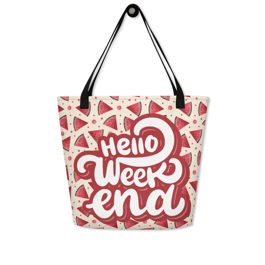 Hello Weekend Watermelon All Over Print Tote product image (7)