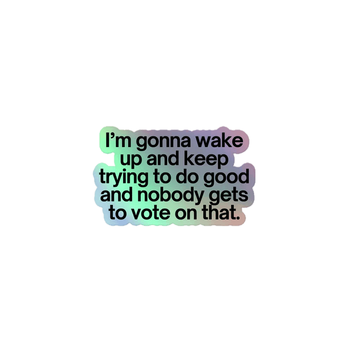 do good holographic sticker product image (1)