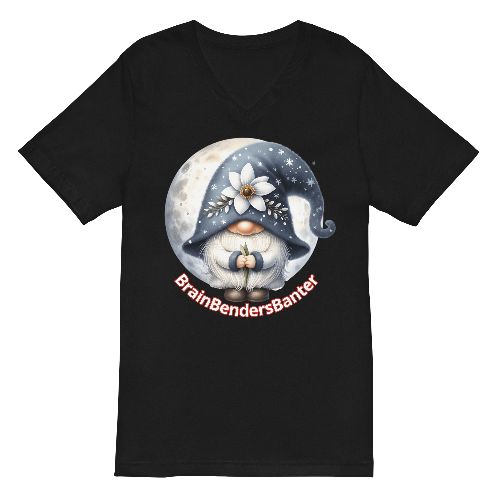 Moonlit Gnome V-Neck Tee product image (2)