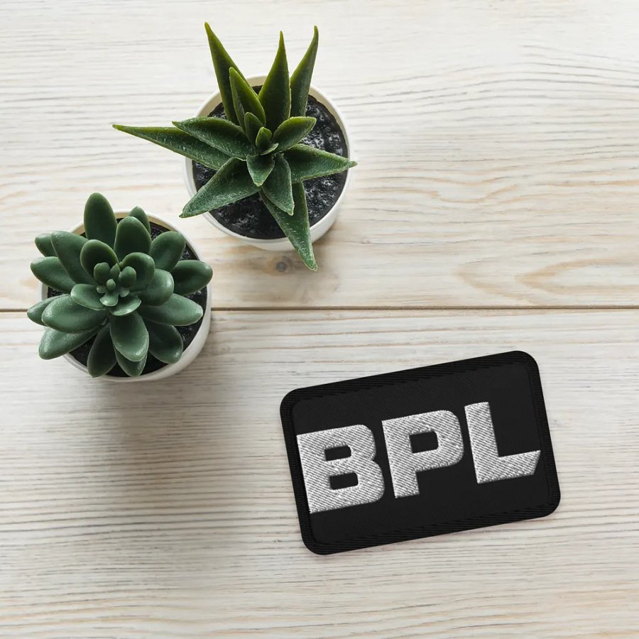 BPL Wordmark Embroidered Patch product image (4)