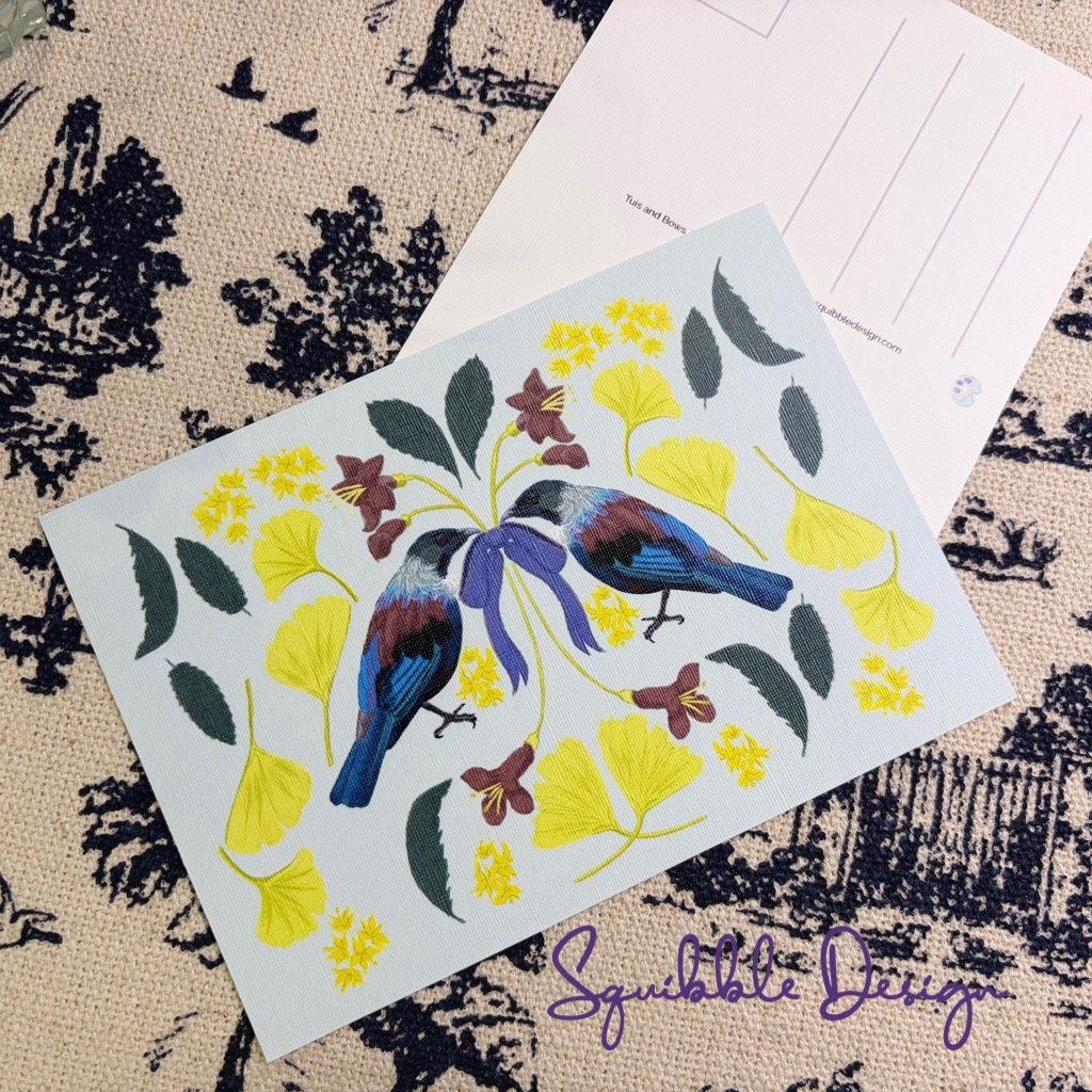 Tuis and Bow - Postcard product image (2)