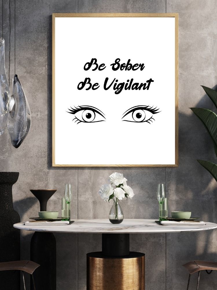 Be Sober, Be Vigilant Printable Wall Art product image (3)