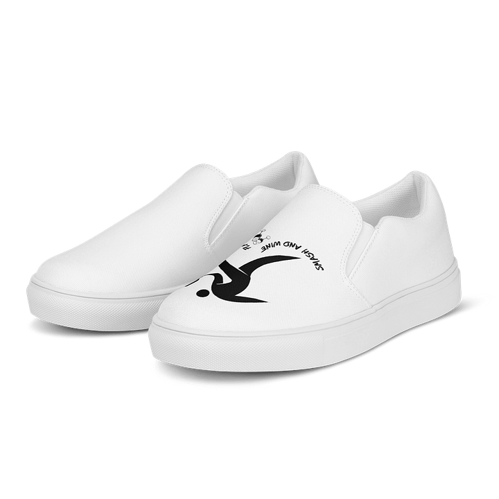 Smash and Wine Pickleball Cosmic Night Women's Slip-On Canvas Shoes product image (2)