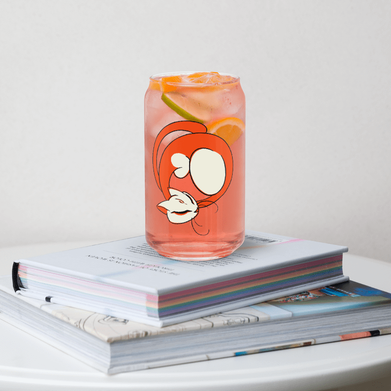 Calming Orange Cat Can-Shaped Glass product image (9)