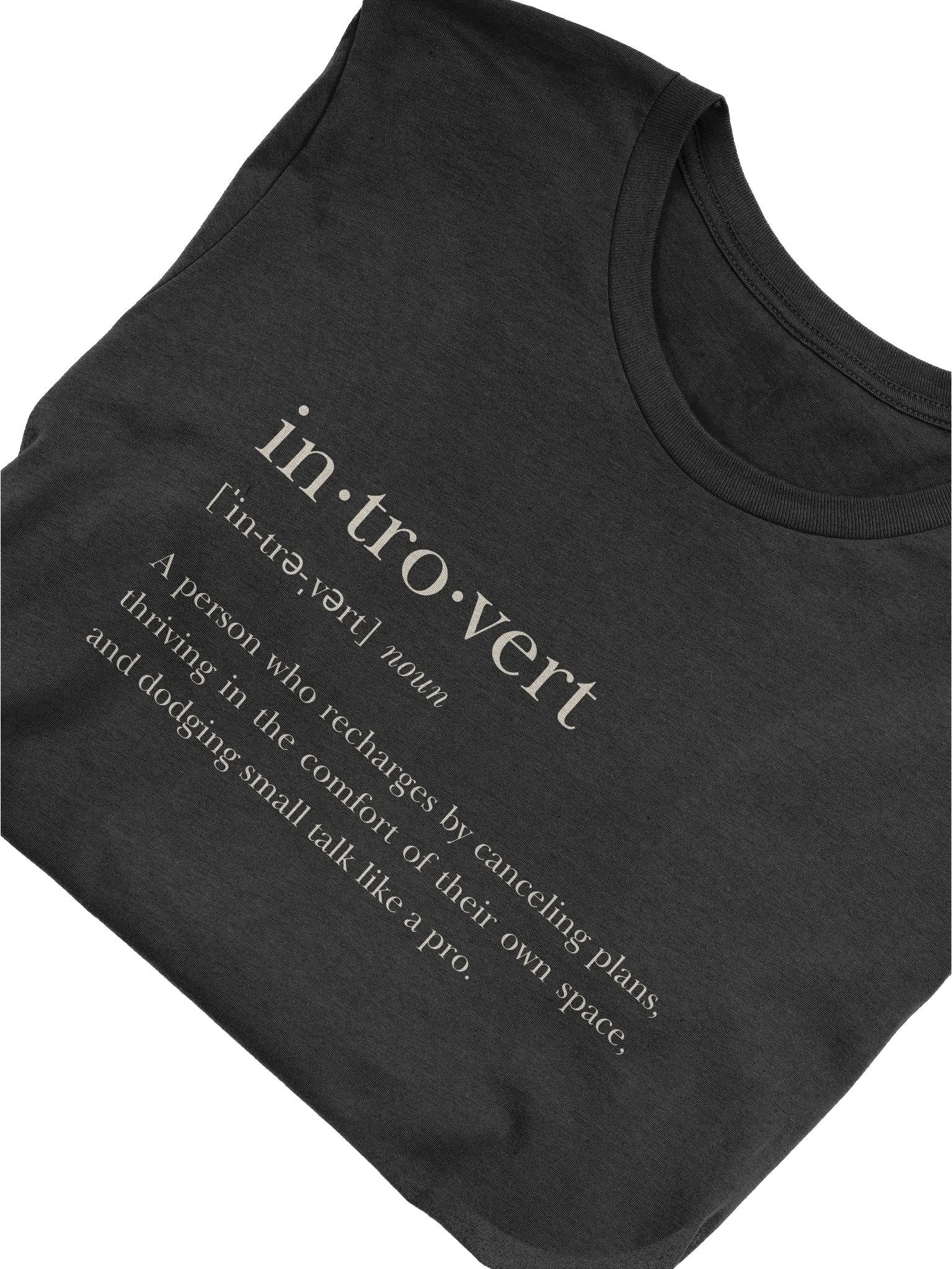 Introvert: A Person who Recharges by Canceling Plans T-Shirt product image (6)