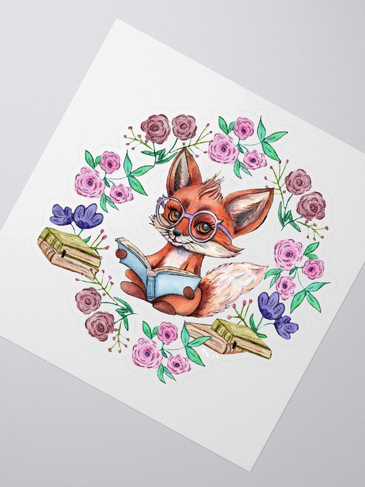 Book Smart Fox Sticker product image (2)