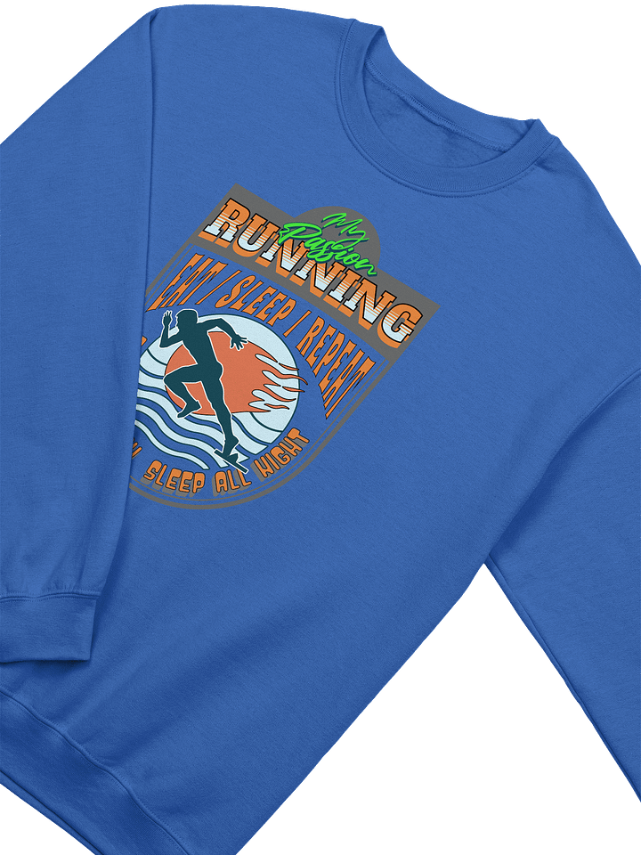 My Passion Running Shield Crewneck Sweatshirt product image (12)