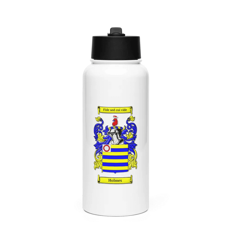 Holmes Family Crest - Stainless Steel Water Bottle product image (1)