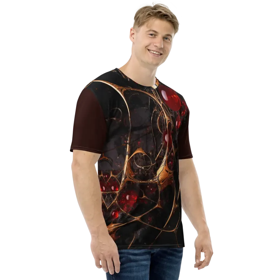 Crimson Filament All-Over Print T-Shirt product image (4)
