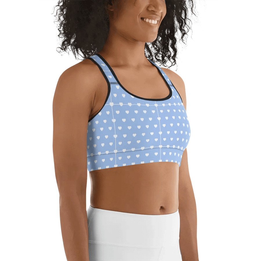 Pastel Heart Seamless Pattern Sports Bra - V4 product image (5)