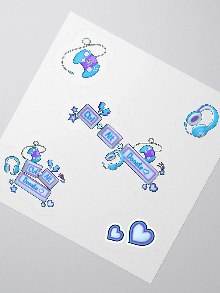 CTRL ALT Donate 2025 - Sticker Pack (Blue) product image (1)