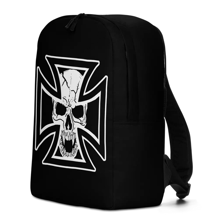 Maltese cross and skull backpack product image (2)