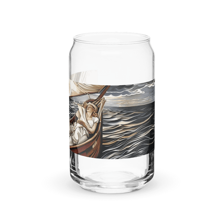 Glam Tarot 6 of Swords Can Shaped Glass product image (2)