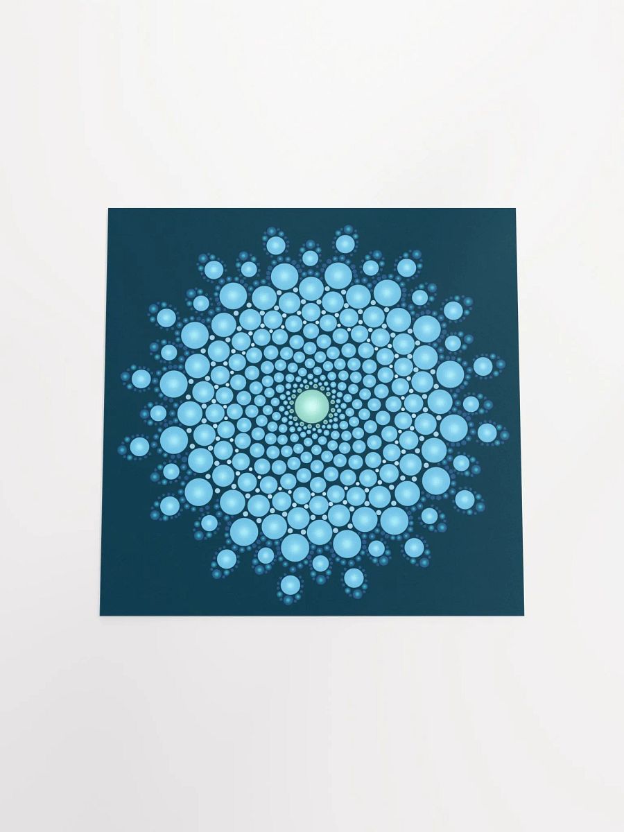 Blue Dot Mandala Enhanced Matte Paper Poster product image (20)
