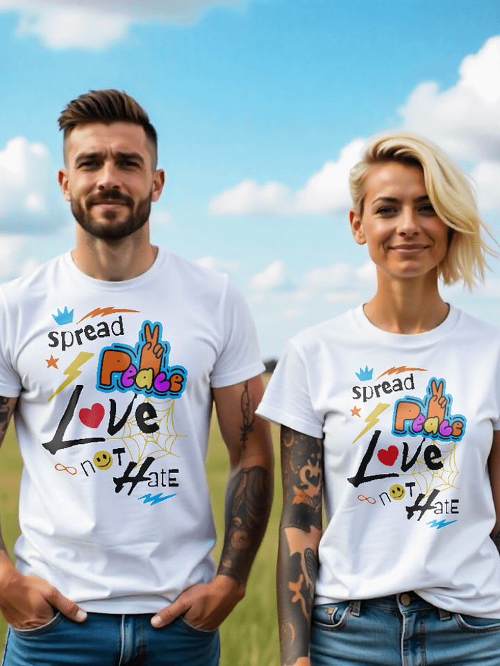 Spread Love, Not Hate | Unisex Bella+Canvas Supersoft T-Shirt product image (1)