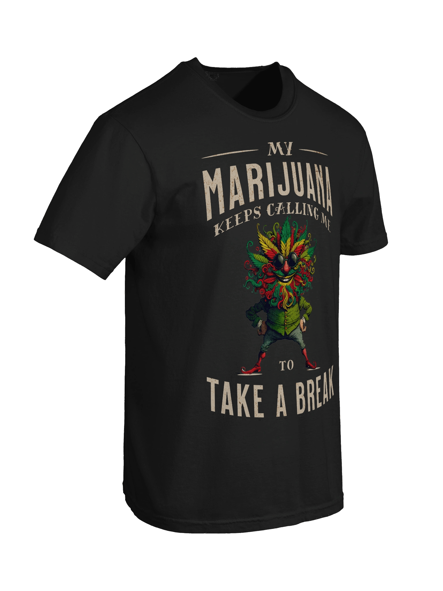My Marijuana Keeps Calling Me to Take a Break Heavyweight T-Shirt product image (4)