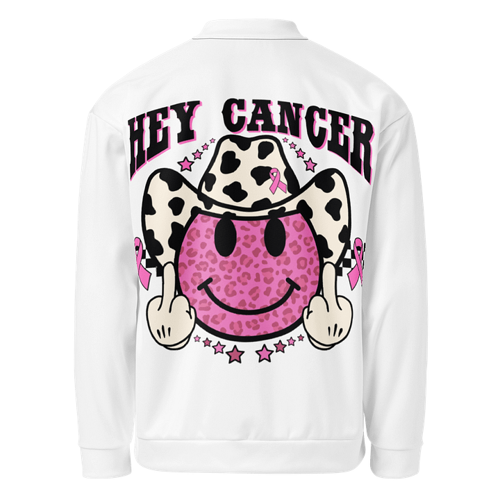 Cancer Awareness Ribbon Heart All-Over Print Bomber Jacket product image (2)