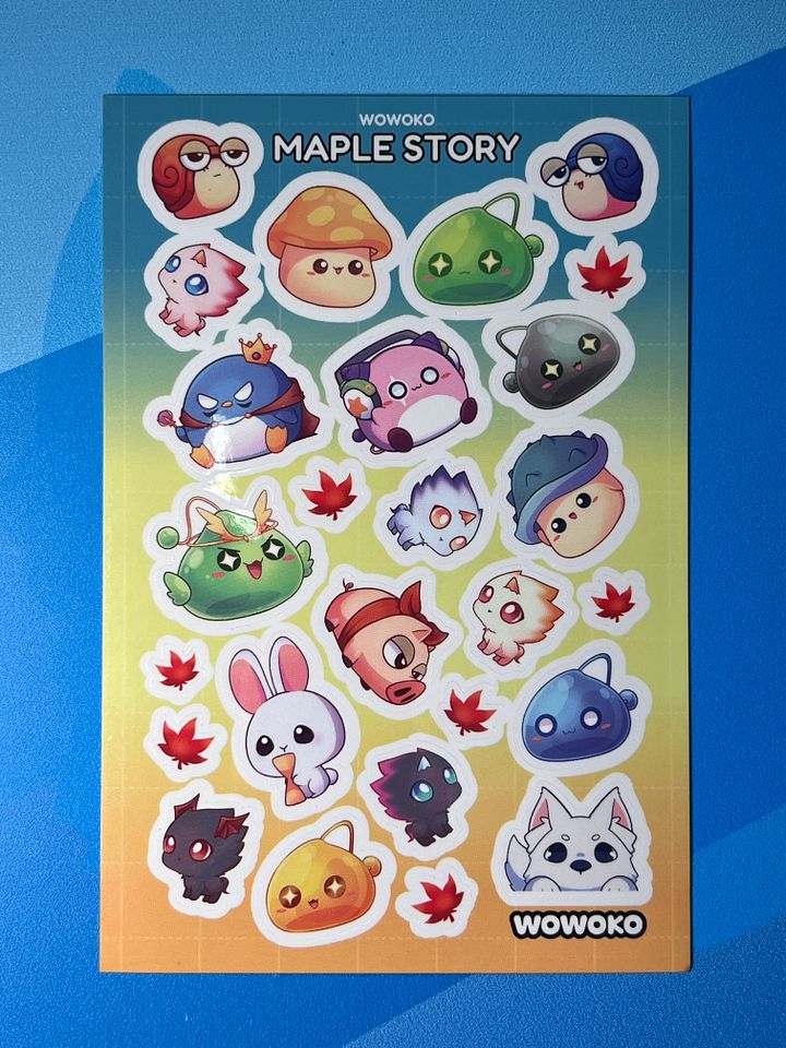 WoWoKo x Potato Fighters - Maplestory - Sticker Sheet product image (1)