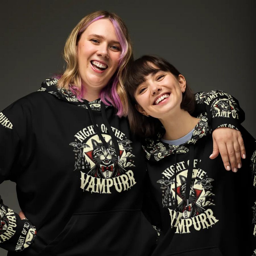 Vintage NIGHT OF THE VAMPURR - Hoodie product image (8)