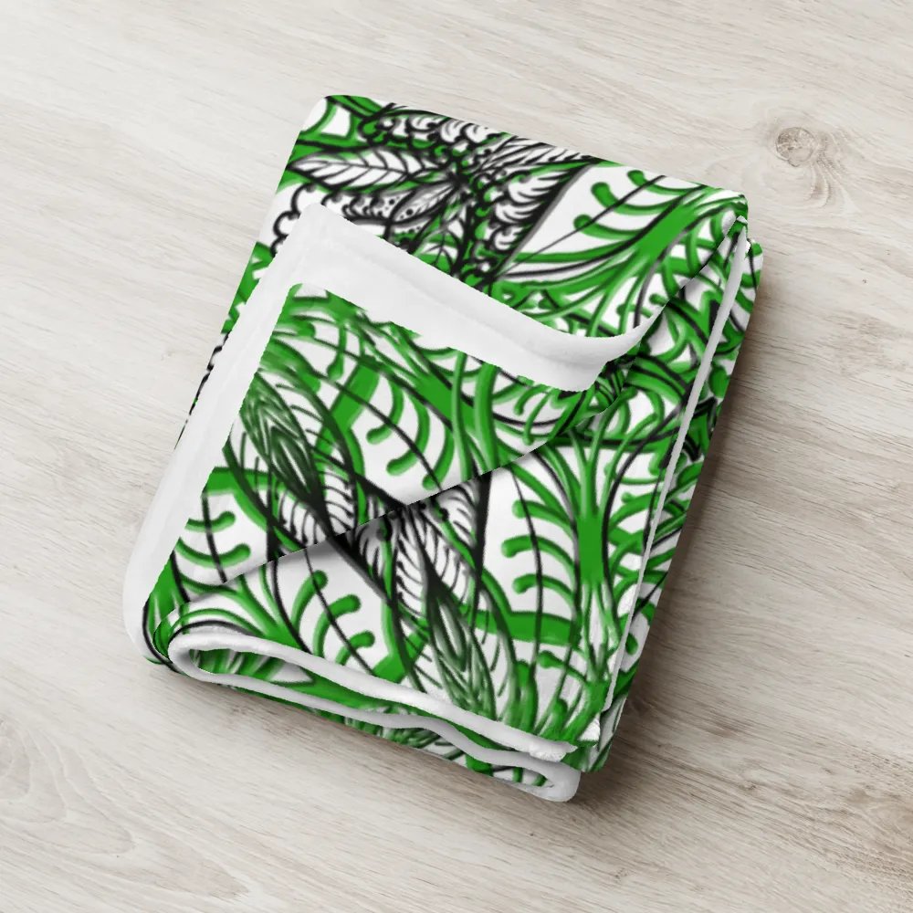 Verdant Kaleidoscope Throw Blanket product image (4)