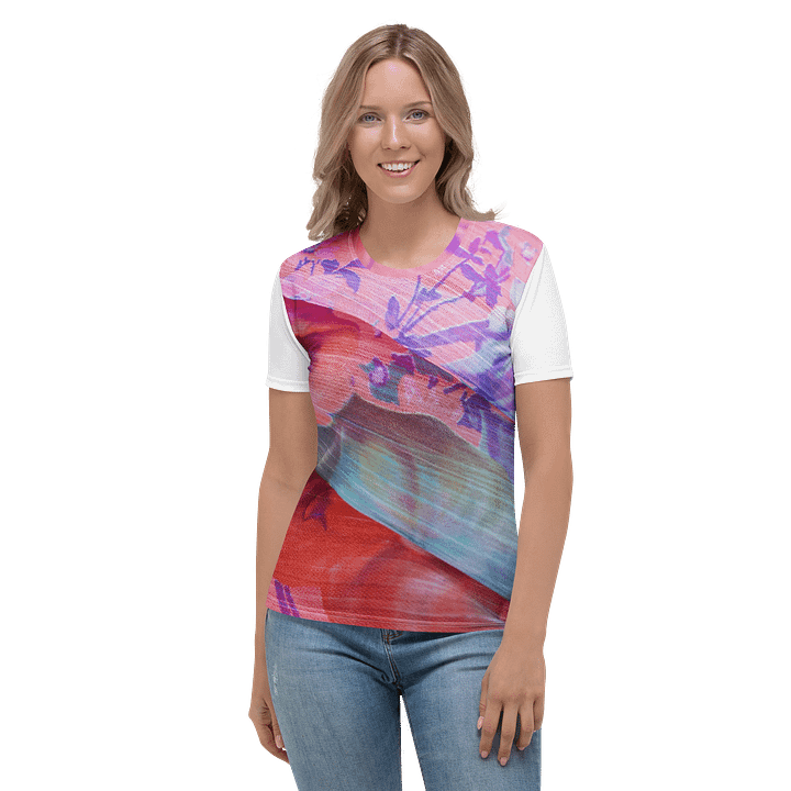 Paradise Breeze White Women's Print T-Shirt product image (2)