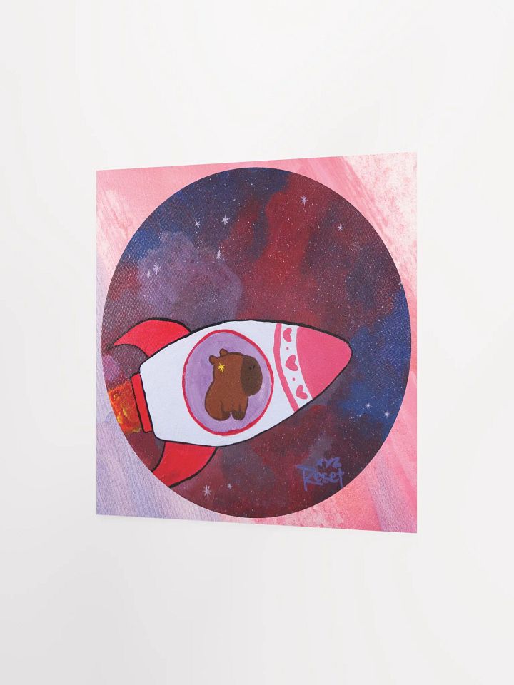 🌌 Espacio w/background | Capybara Print product image (6)