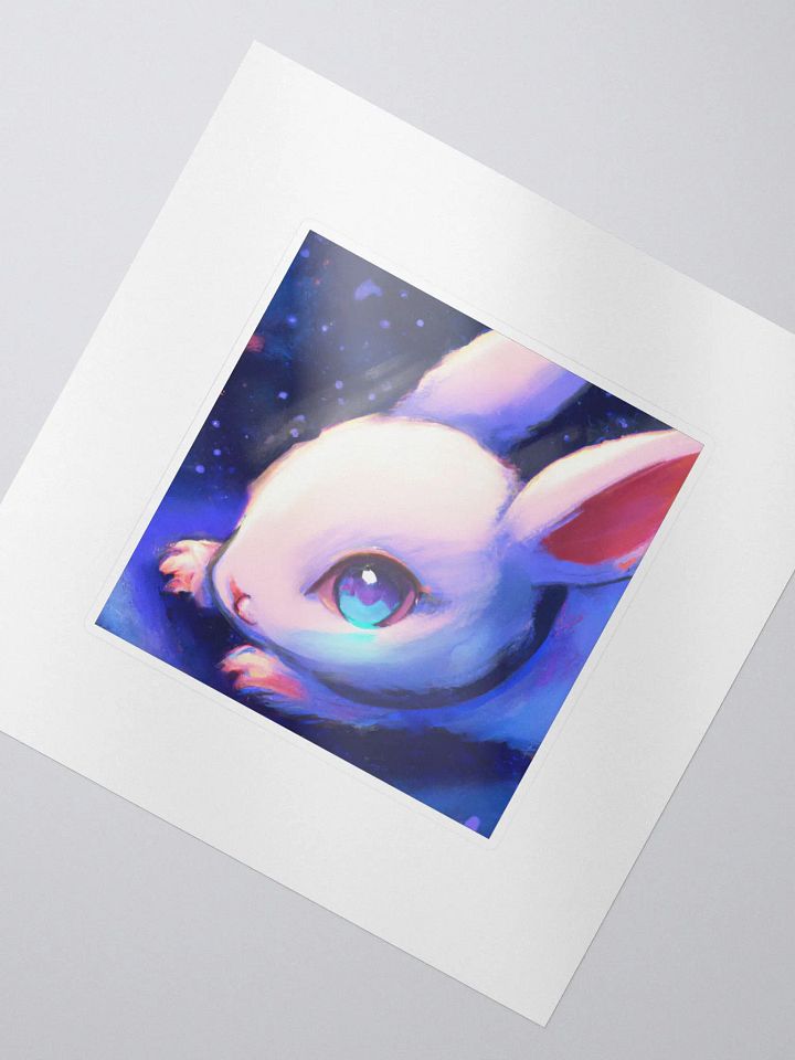 Cute Galactic Bunny Delta Sticker product image (2)