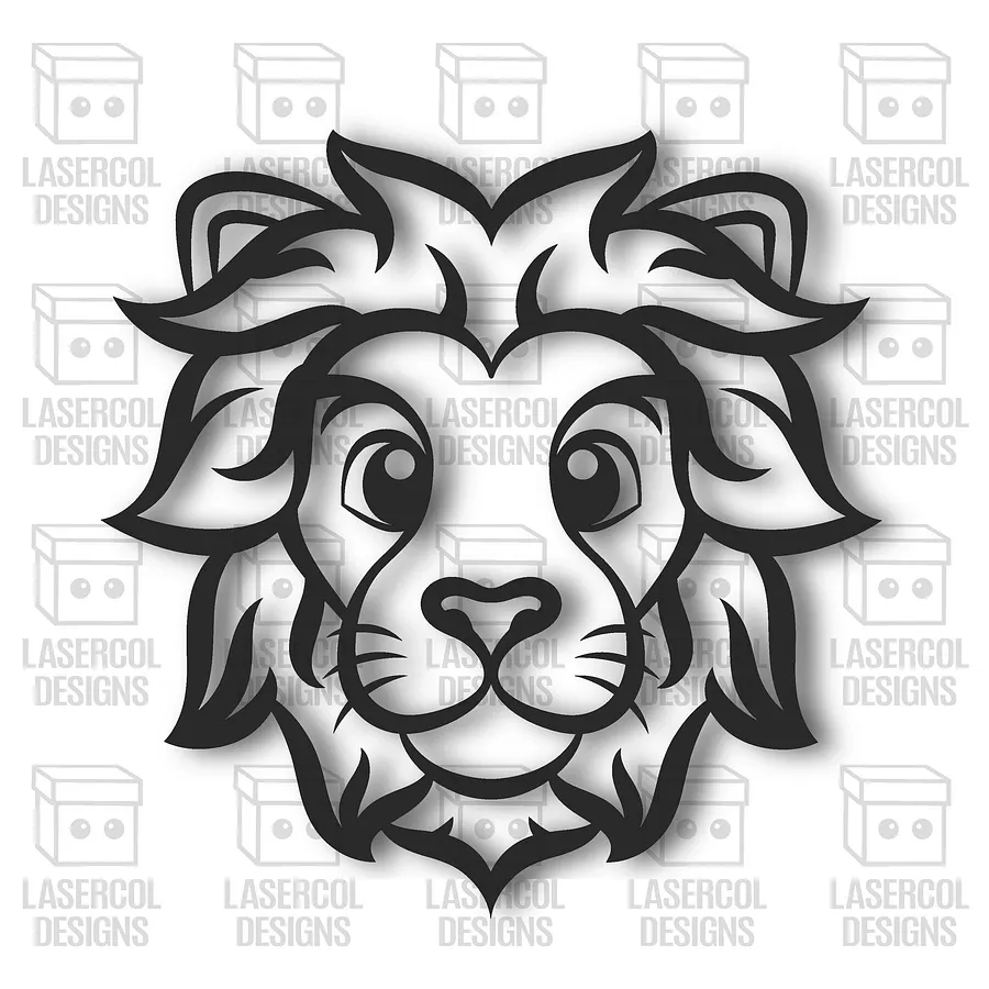 Cute Lion and Monkey Wall Art - Laser Cut Files product image (2)