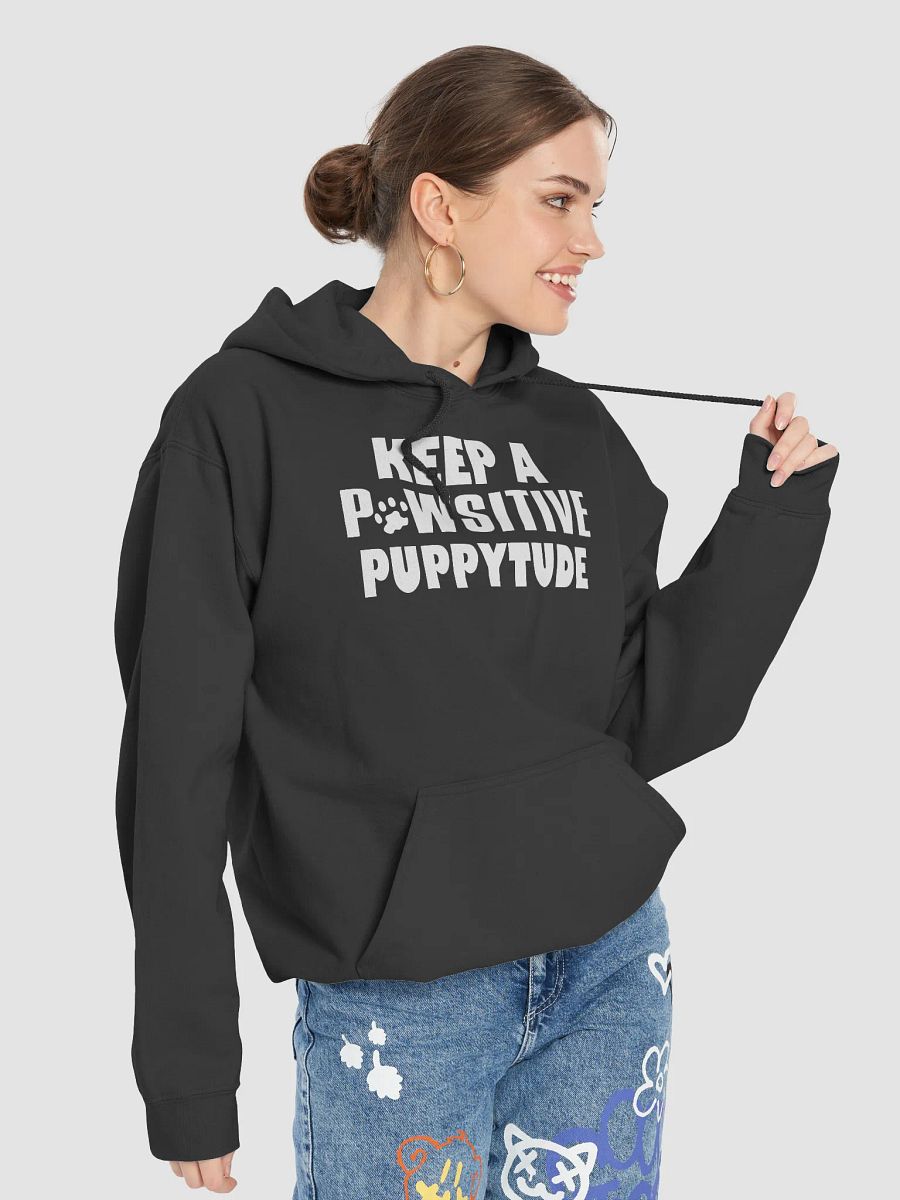 Keep a pawsitive puppytude - hoodie product image (81)