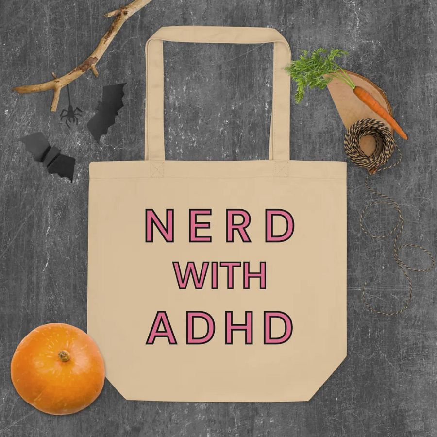 Nerd With ADHD Tote Bag product image (4)
