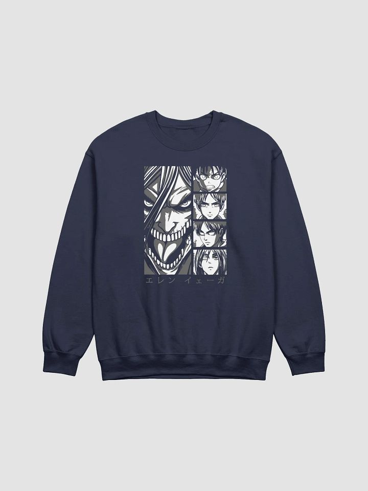 Eren Yeager Epic Titan Evolution Art Crewneck Sweatshirt product image (1)