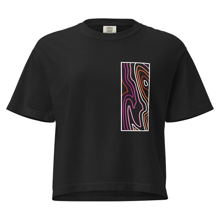 Topographic Pride Lesbian Shirt (Vertical) product image (1)