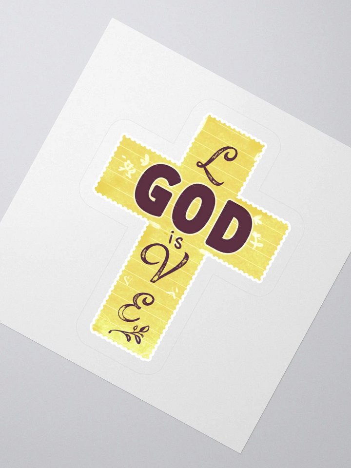 "God is Love" Sticker product image (2)