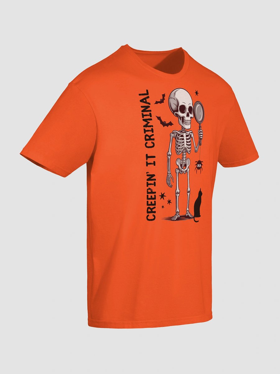 Creepin’ It Criminal Halloween T-Shirt for True Crime Lovers - Light product image (9)