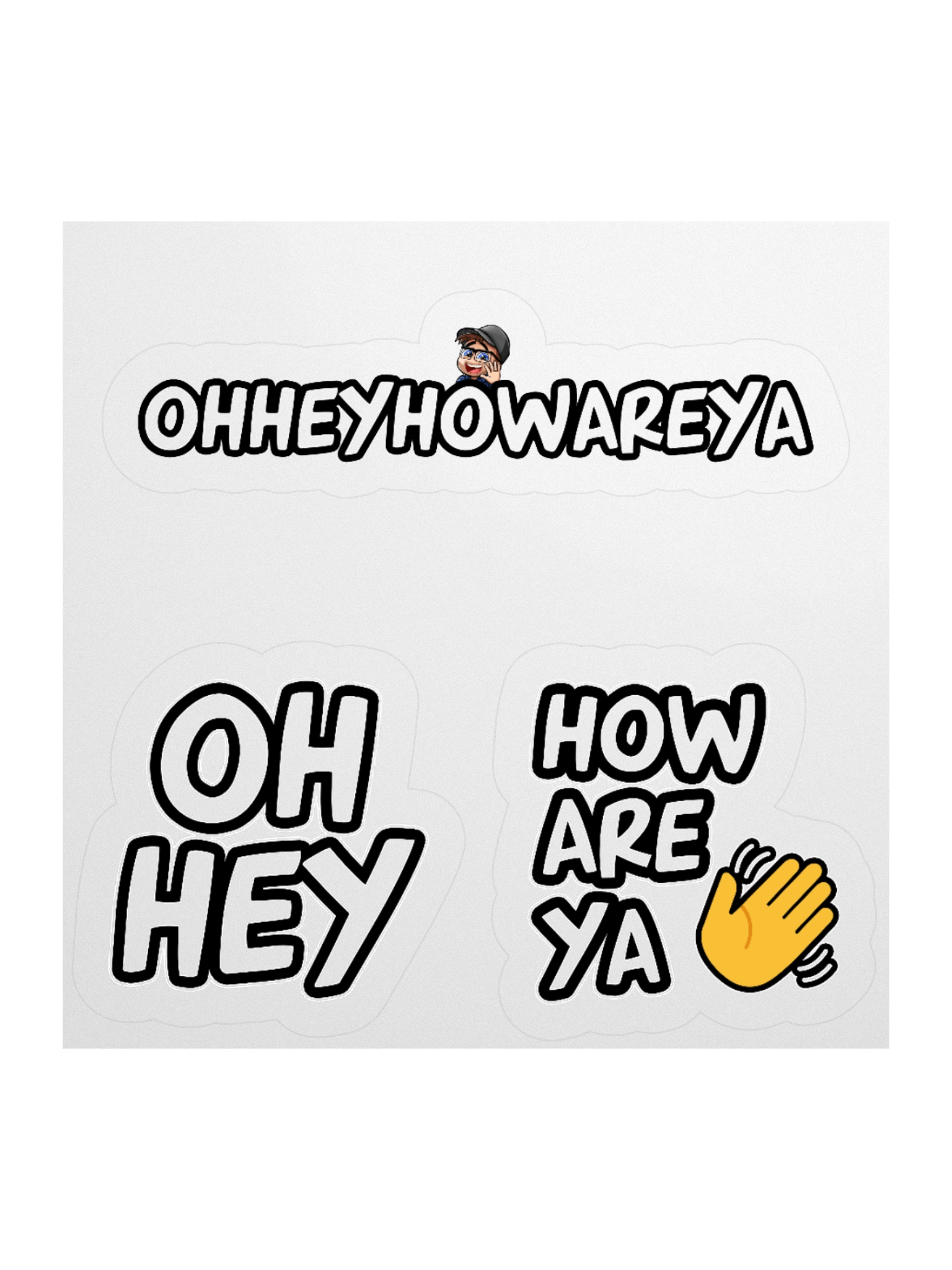 OHHEYHOWAREYA Stickers product image (1)