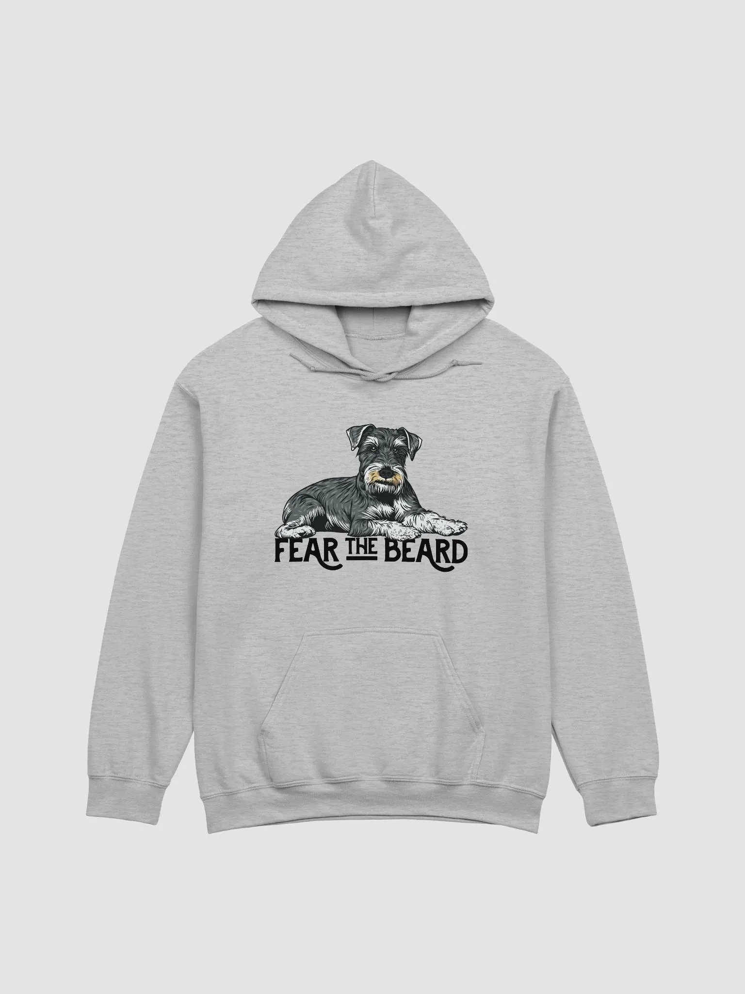 Fear the Beard Hooded Sweatshirt of a Schnauzer | Funny Hoodie for Bearded Dog Paw-rents product image (26)