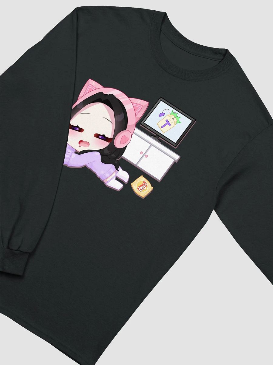 'Lazy Gamer' Chibi Long Sleeved Tee (Unisex) product image (23)