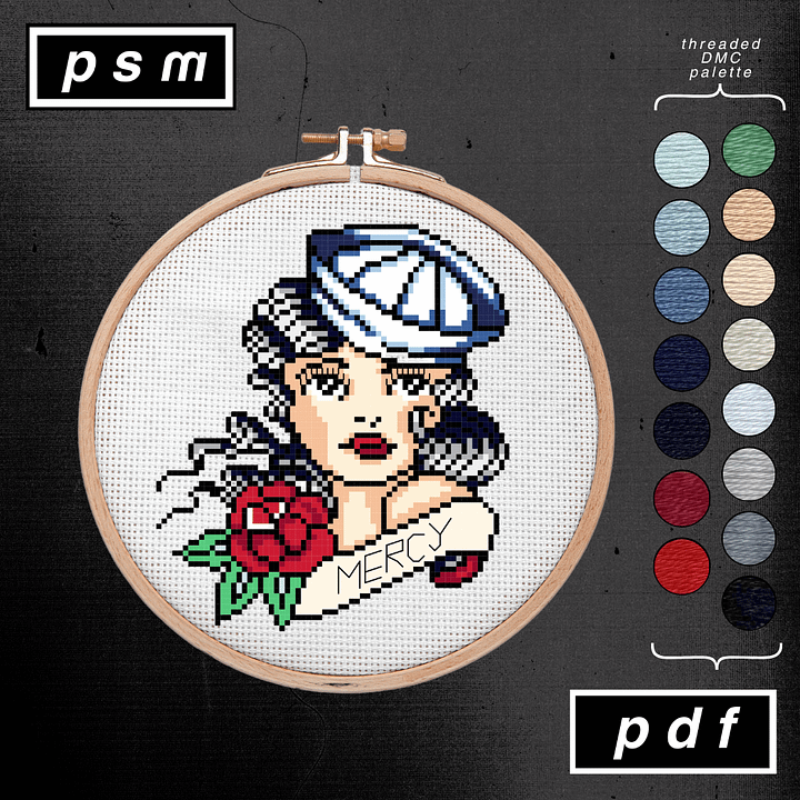 Bert Grimm Sailor Girl with Banner Pattern product image (1)