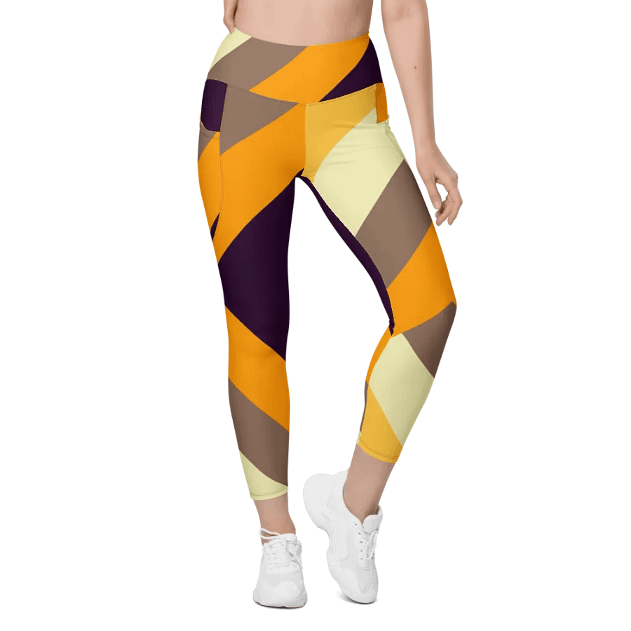 Sunset Stripes All-Over Leggings with Pockets product image (5)