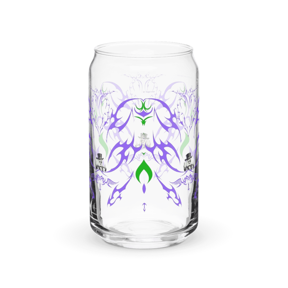 Abstract Faces Can-Shaped Glass product image (2)