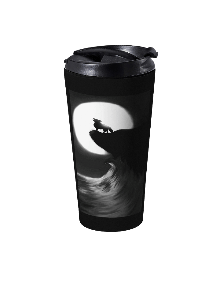 Lone Wolf Howl Stainless Steel Travel Mug product image (1)