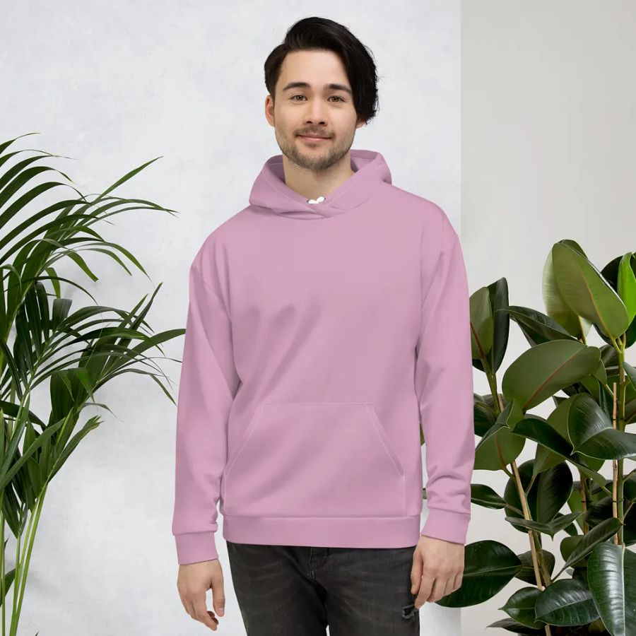 Plain Lilac Purple Soft Summer Unisex Recycled Polyester Heavyweight Premium Hoodie by Treasure Pie product image (5)