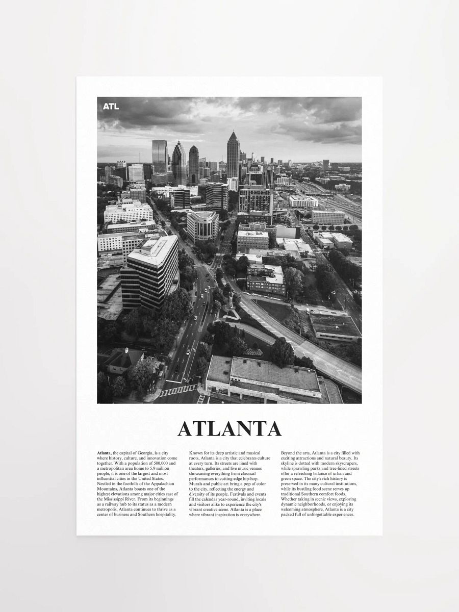 Atlanta 02 Newspaper Poster product image (5)