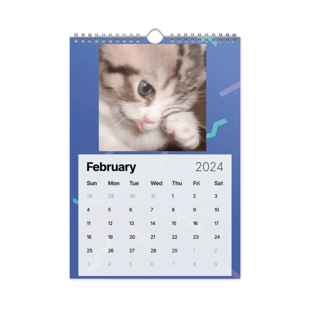 Wall Calendar (2024): Meme Cats product image (7)