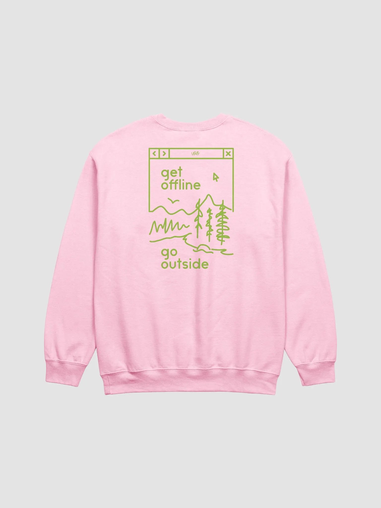 Get Offline, Go Outside (Gildan Classic Crewneck Sweatshirt) product image (2)