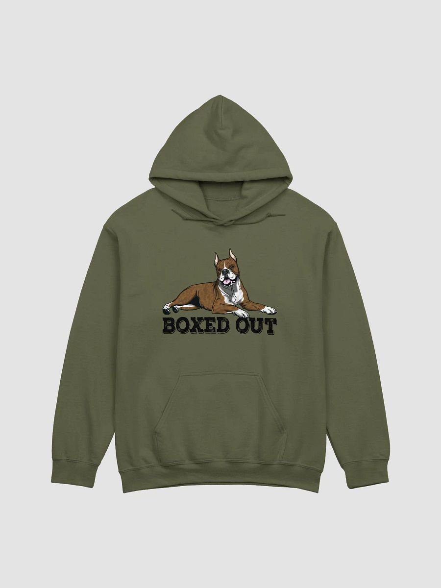 Boxed Out Hooded Sweatshirt of a Boxer Dog(Brindle - Cropped) | Funny Hoodie for Boxer Paw-rents product image (16)