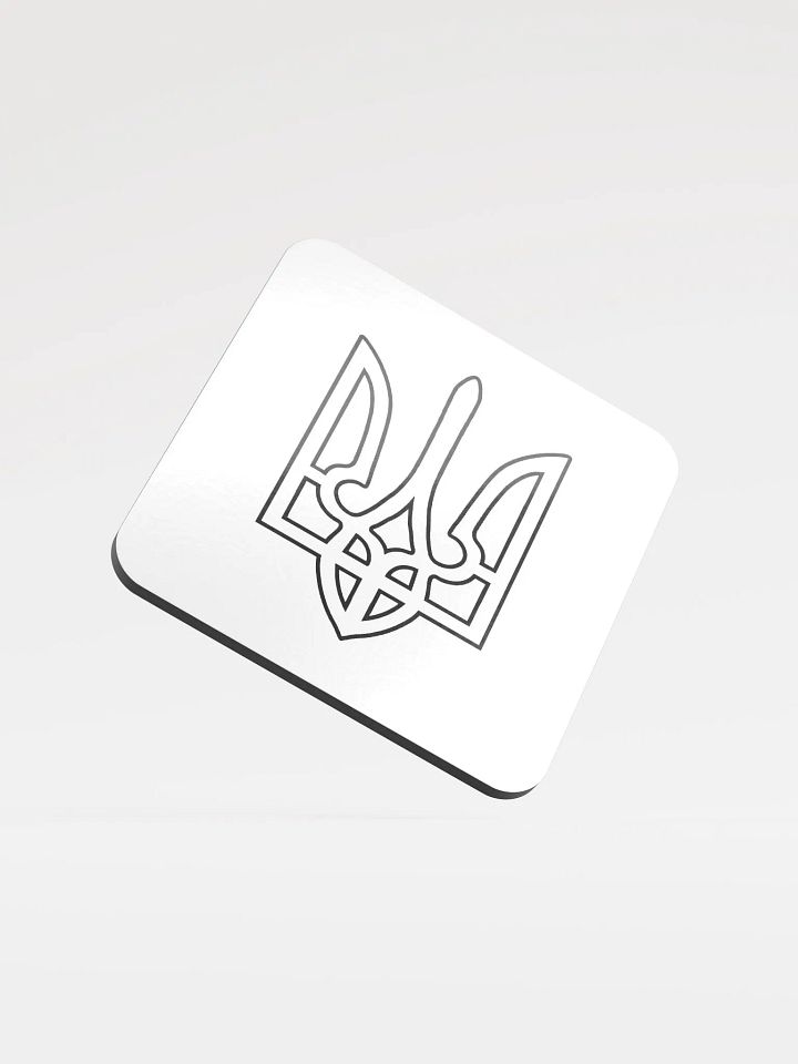 Ukraine - Black - Glossed Cork Coaster product image (2)