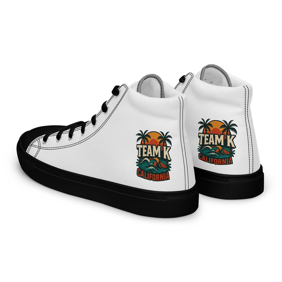TEAM K CALIFORNIA Women's High Top Canvas Shoes product image (5)
